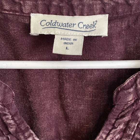 Coldwater Creek linen top - Picture 3 of 6